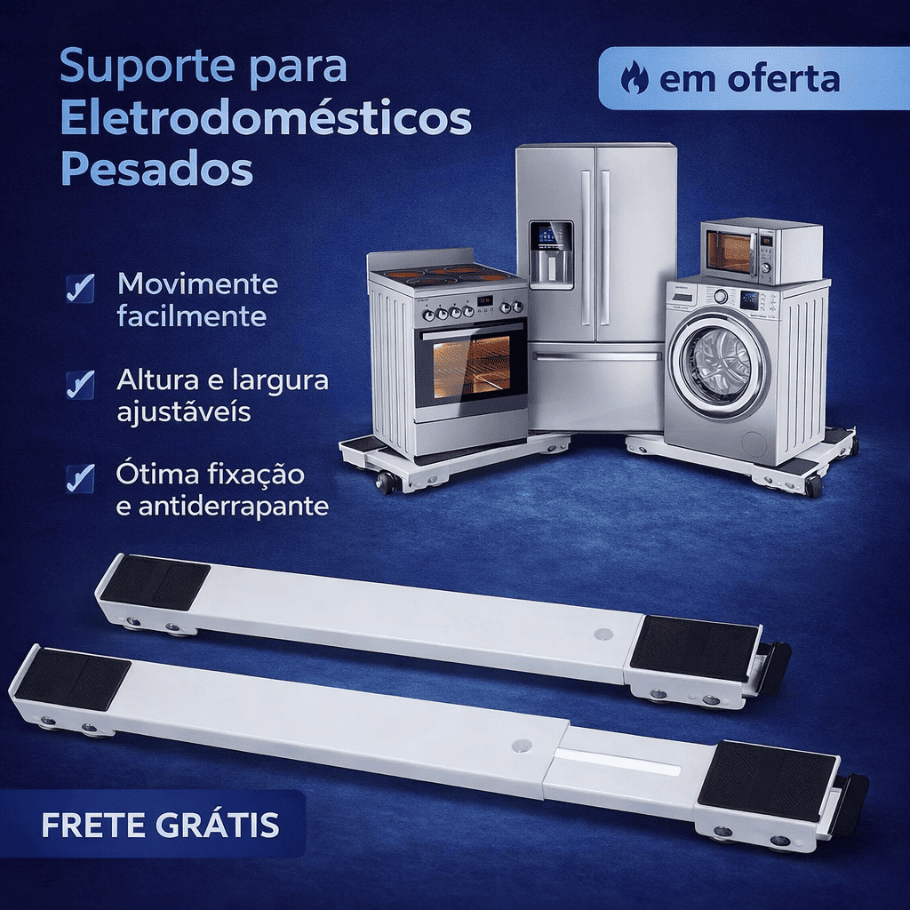 FlexBase - Suporte Para Móveis e Eletrodomésticos Pesados
